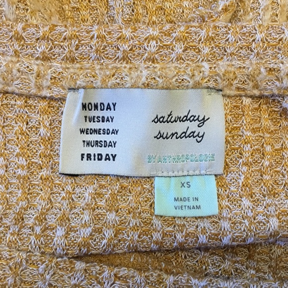 Anthropologie Wendy Waffle Knit Tunic - XS - Picture 6 of 7